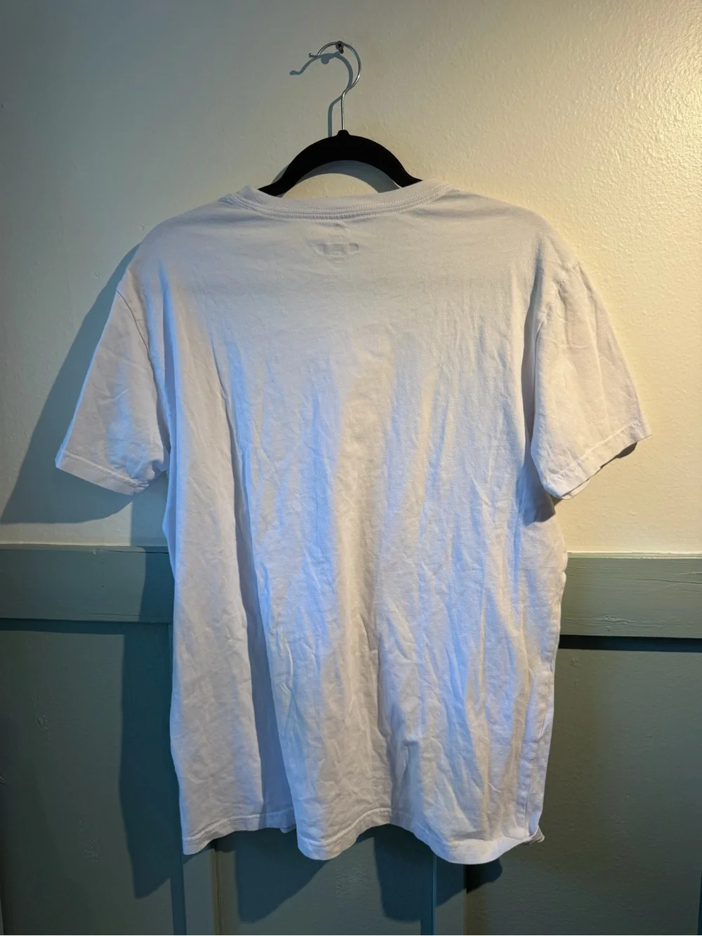 adidas White Short Sleeve Crew T-Shirt with Black Logo